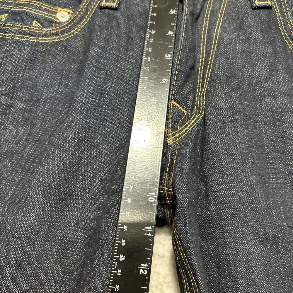 Vintage True‎ Religion Jeans Bobby QT Blue Dark Wash Size 33 Made In USA